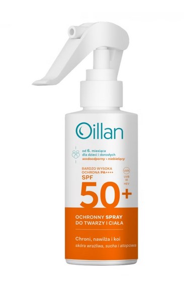 Oillan - Spray przeciwsłoneczny OILLAN SPF50 (125 ml)