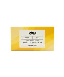 OLMA COSMETICS Naturalne mydło oliwkowe True Gray ze złotem (100 g)