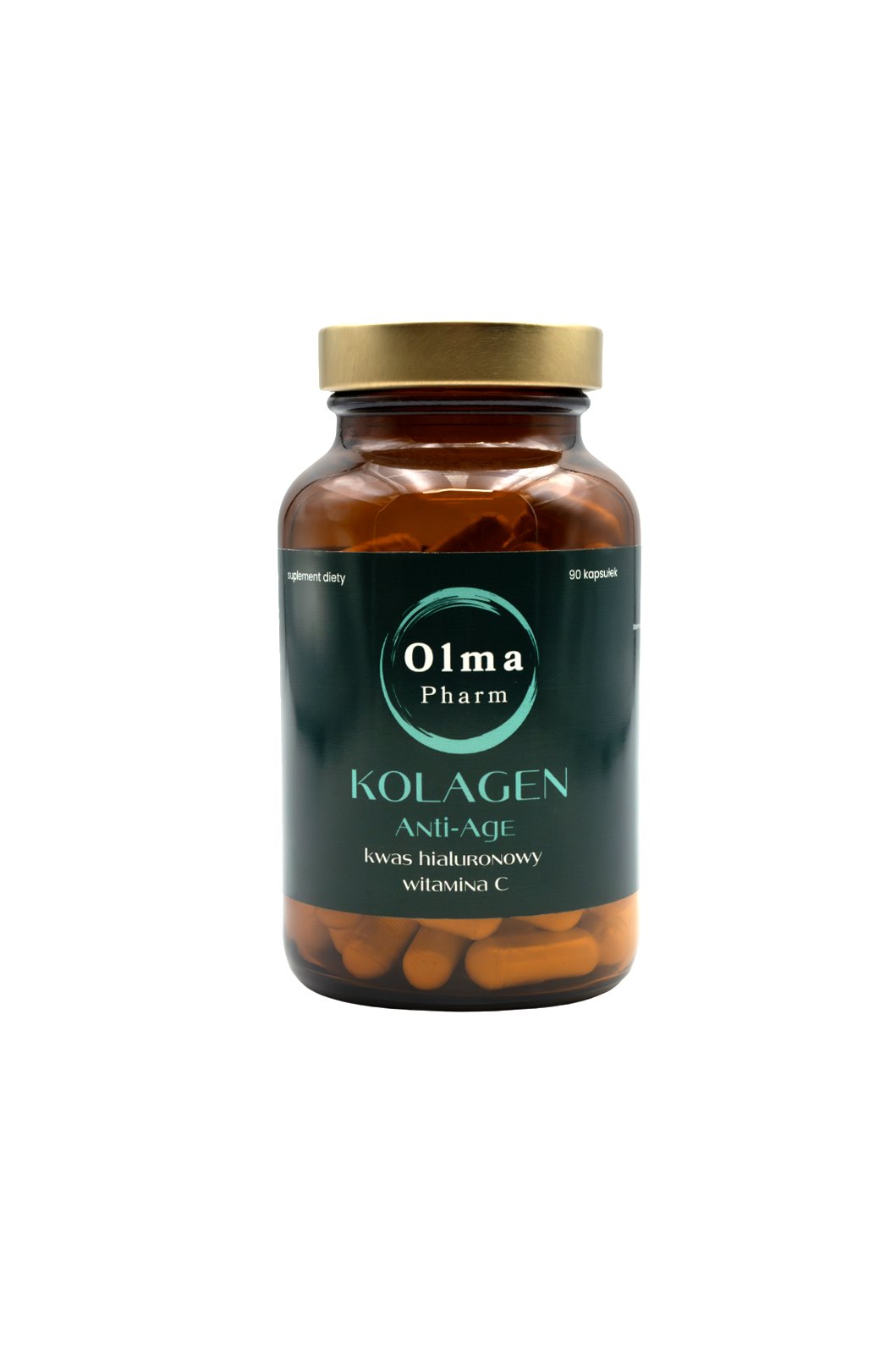 Olma Pharm - Kolagen przeciwstarzeniowy z kwasem hialuronowym i witaminą C (90 kapsułek)