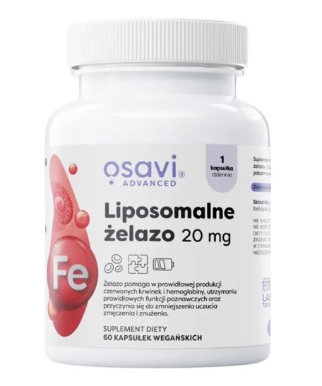 Osavi - Liposomalne Żelazo 20 mg (60 kapsułek)