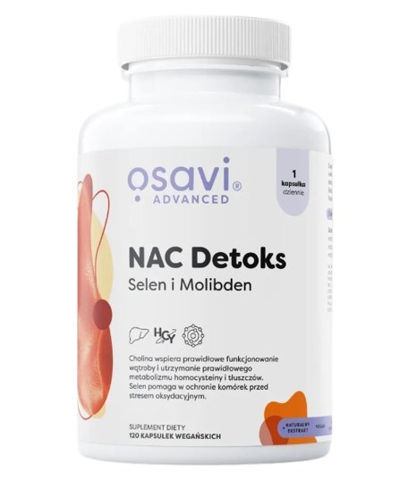 Osavi - OSAVI NAC Detox z selenem i molibdenem (120 kapsułek)