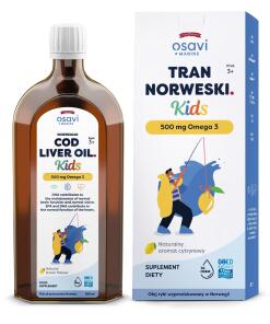 OSAVI norweski tran z wątroby dorsza dla dzieci