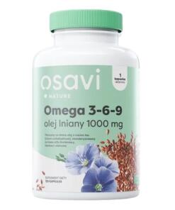 OSAVI Omega 3-6-9 Olej Lniany 1000 mg (60 softgels)