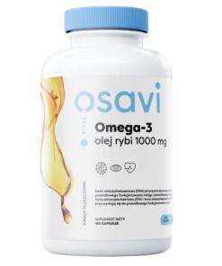 OSAVI Omega-3 Olej z Ryb Molekularnie Oczyszczony 1000 mg smak cytrynowy (180 kapsułek)