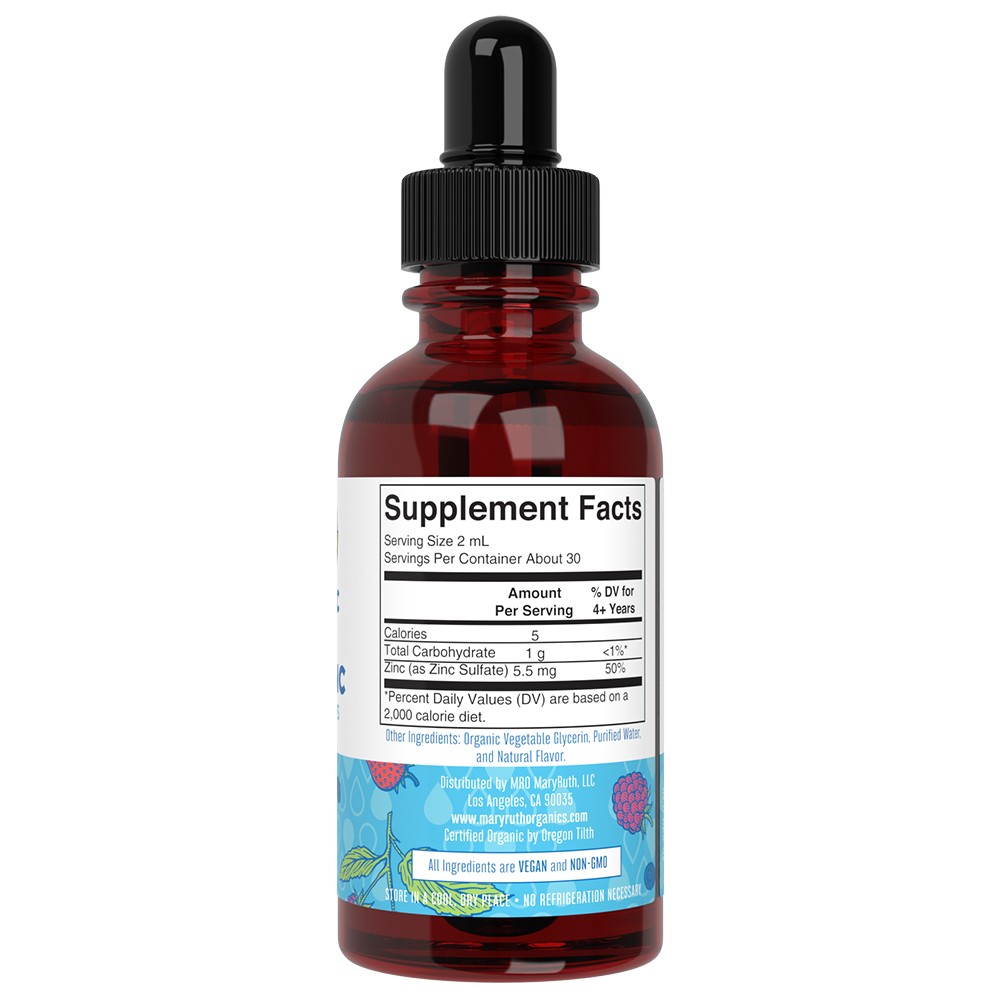 Ekologiczne Kropelki Cynku Jonowego dla Dzieci, Smak Owoców Leśnych - 60 ml - obrazek 4