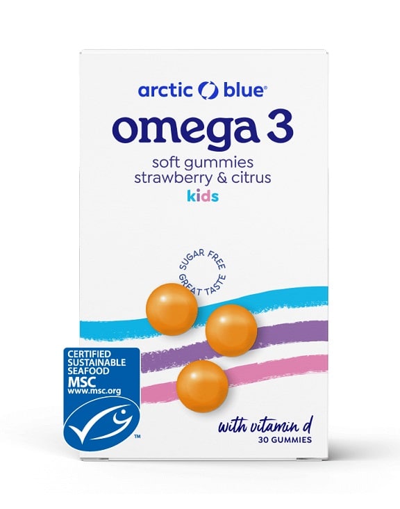 Omega-3 Miękkie Gumki dla Dzieci z Witaminą D
