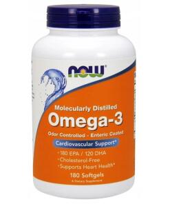 Omega-3 powlekany jelitowo - 180 kapsułek