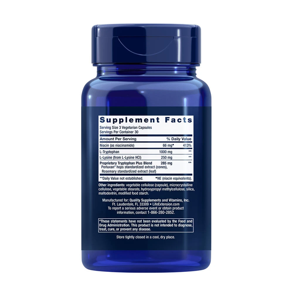 Optymalizowany Tryptofan Plus - 90 kapsułek vege - obrazek 2