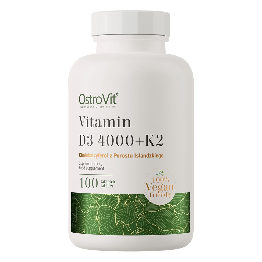 Ostrovit D3 4000 IU + K2 VEGE (100 Tablets)