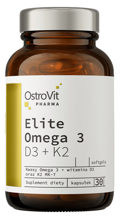 OstroVit Pharma Elite Omega 3 D3 + K2 (30 kapsułek)