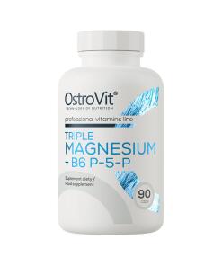 Ostrovit Potrójny Magnez + B6 P-5-P (90 kapsułek)