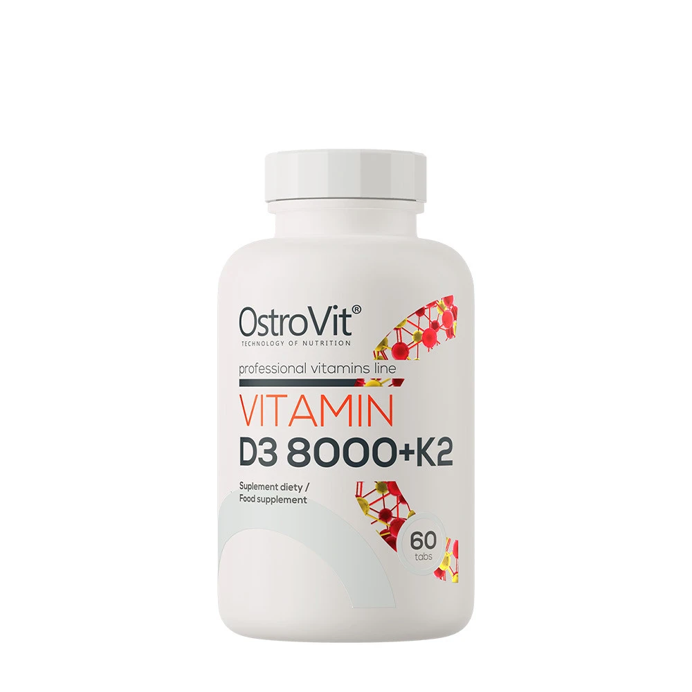 OstroVit - Witamina D3 8000 IU + K2 (60 tabletek)