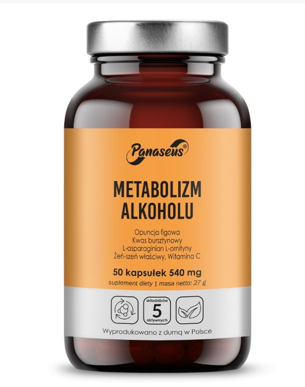 Panaseus - PANASEUS Metabolizm alkoholu (50 kaps.)