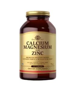SOLGAR Calcium Magnesium plus Zinc - wapń magnez i cynk 250 tabletek