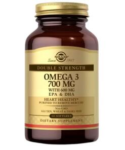 SOLGAR Omega-3 podwójnie silny (60 softgelek)