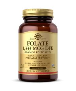 SOLGAR Folate 1333 mcg DFE (800 mcg kwasu foliowego) (250 tabletek)