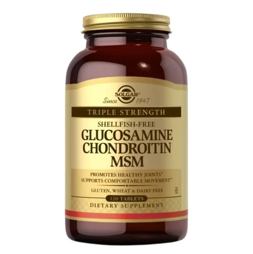 SOLGAR Glucosamine Chondroitin MSM - glukozamina chondroityna MSM 120 tabletek