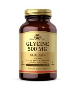 SOLGAR Glicyna forma wolna (100 kapsułek)