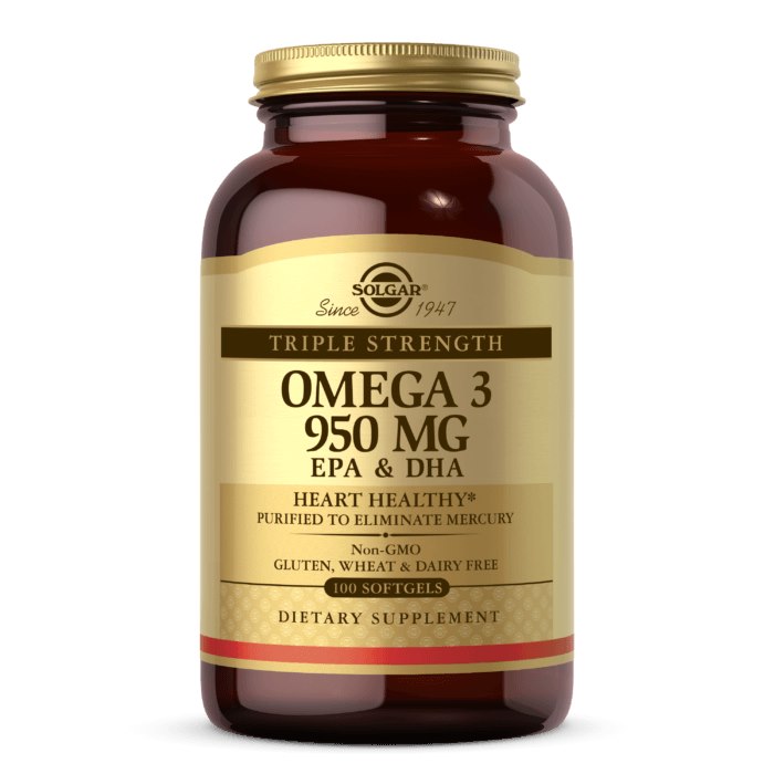 Solgar - Omega 3, 950 mg EPA i DHA (100 kapsułek)