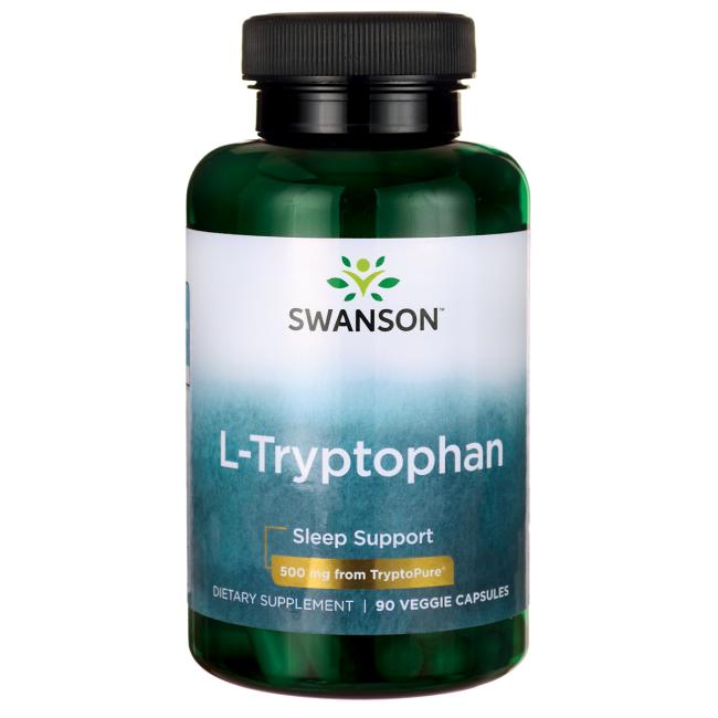 Swanson - AjiPure L-Tryptofan 500 mg, 90 kapsułek