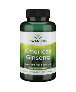 SWANSON American Ginseng 550mg 100kaps - żeń-szeń amerykański