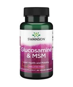 SWANSON Glukozamina + MSM 60kaps