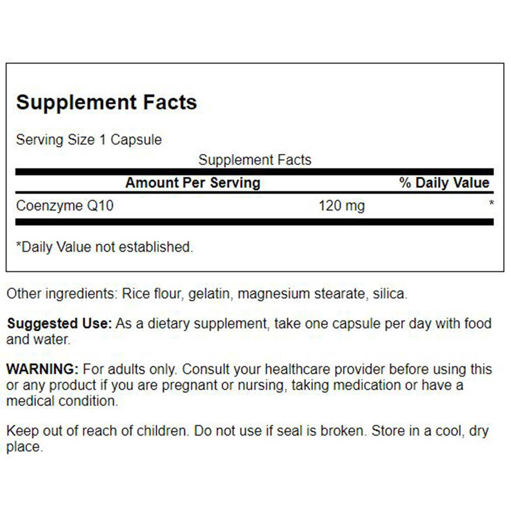 Swanson - Koenzym Q10 120 mg, 100 kapsułek - obrazek 3