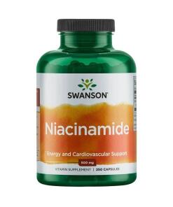 SWANSON Nikotynamid 500mg 250 kaps