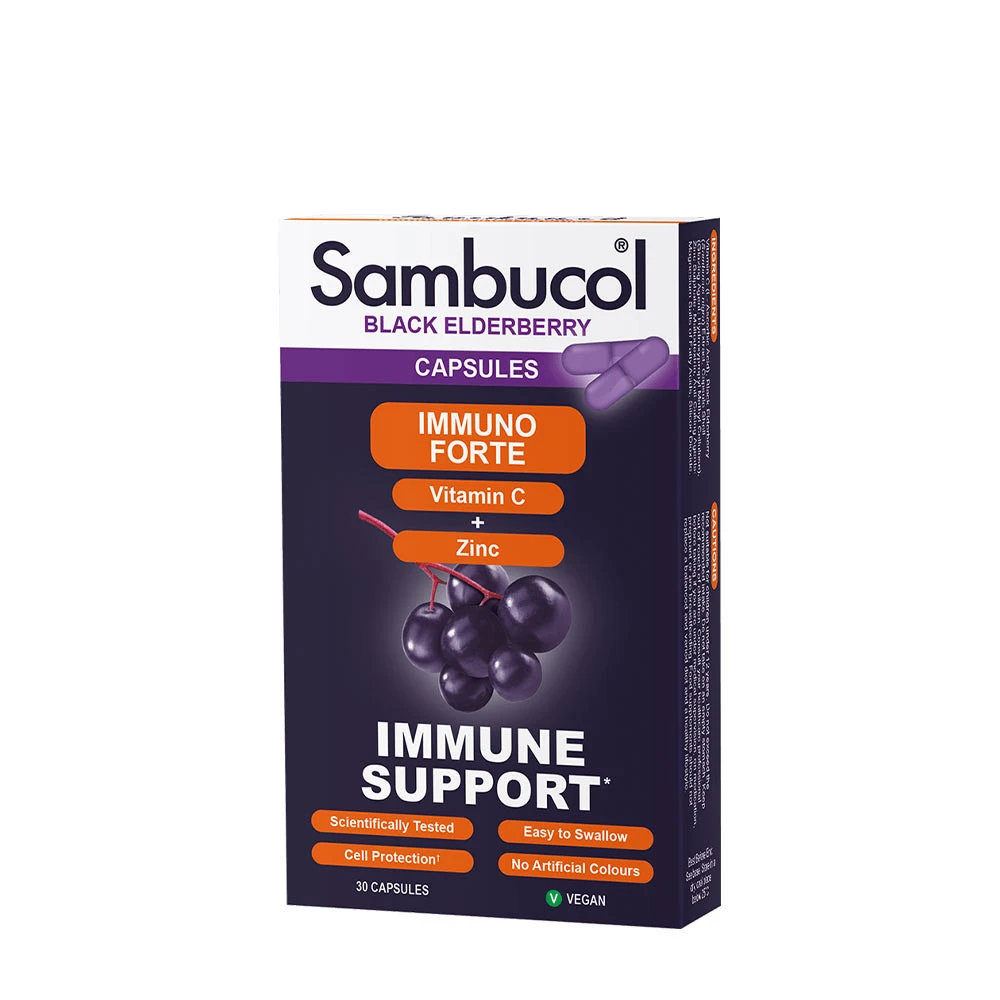 Sambucol Immuno Forte Capsules (30 kapsułek)