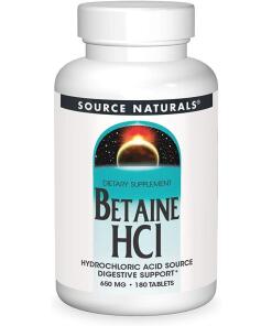 Source Naturals Betaina HCl 650mg 180 tabletek