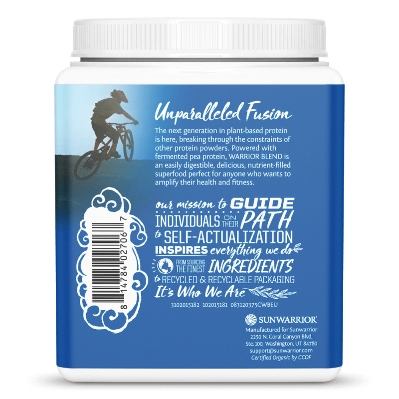 Sunwarrior - Ekologiczna Mieszanka Białkowa Czekoladowa 375g - obrazek 2