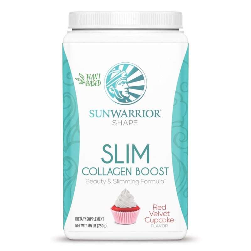 Sunwarrior - Slim Collagen Boost o smaku babeczki Red Velvet, proszek