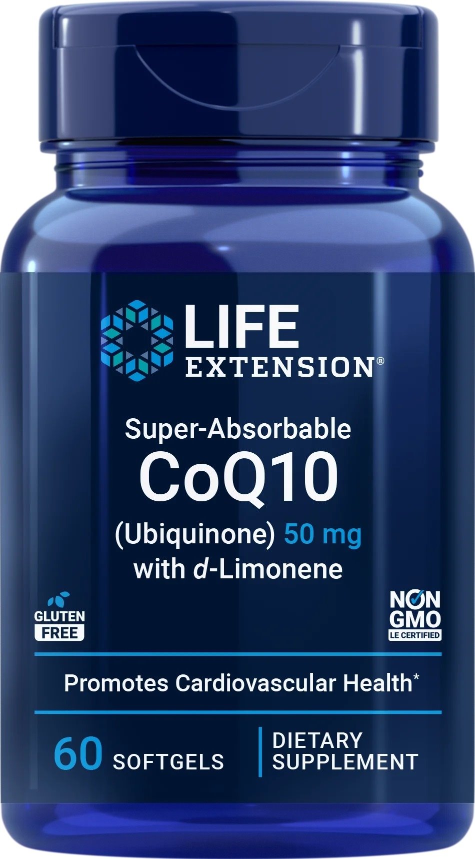Superabsorbentny CoQ10 z d-limonenem, 50 mg - 60 miękkich kapsułek