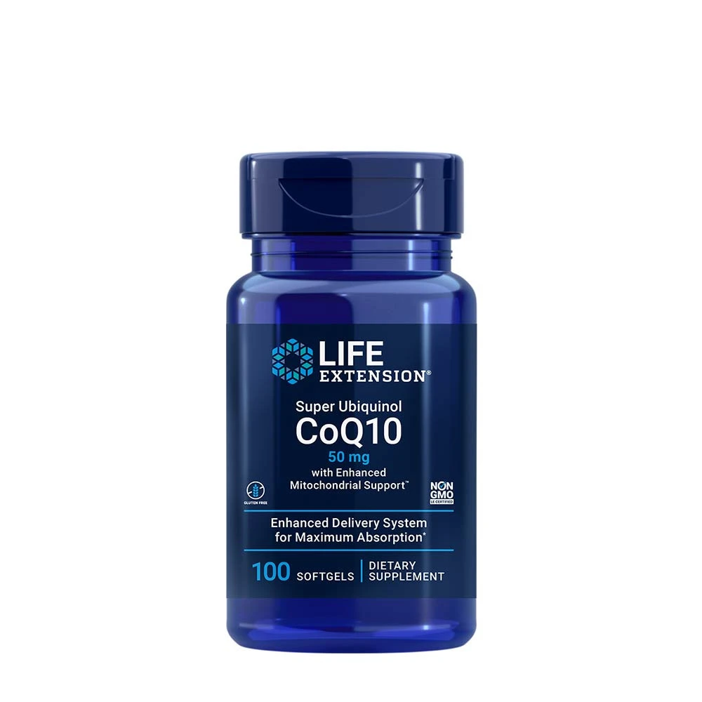 Super Ubiquinol CoQ10 z ulepszonym wsparciem mitochondrialnym, 50 mg - 100 kapsułek miękkich - obrazek 3