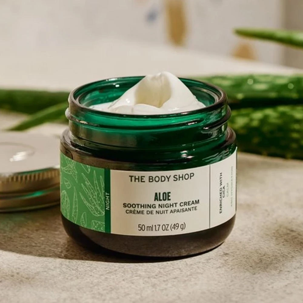 The Body Shop - Krem nawilżający z aloesem na noc (50 ml) - obrazek 3