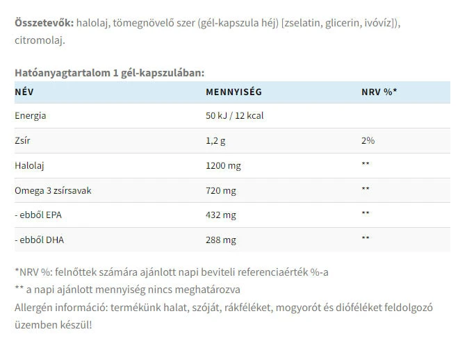 USA Medical - Omega 3 Olej Rybi (60 kapsułek miękkich) - obrazek 2