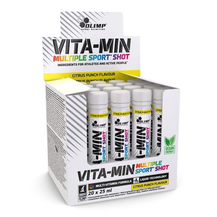 Vita-Min Multiple Sport Shots, Cytrusowy Poncz - 20 x 25 ml