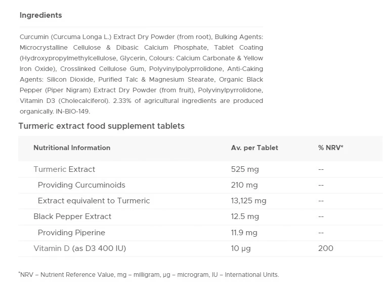Vitabiotics - Vitabiotics Ultra Kurkuma (60 kapsułek) - obrazek 2
