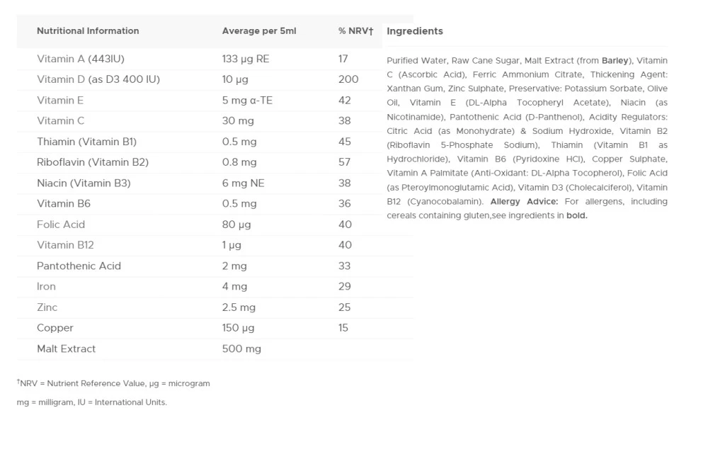 Vitabiotics - Wellbaby Płynny wielowitaminowy (150 ml) - obrazek 2