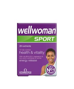 Vitabiotics Wellwoman Sport (30 Tabletek) - multiwitamina dla kobiet sportowa