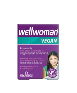 Vitabiotics Wellwoman Vegan (60 Tabletek) - multiwitamina dla kobiet wegańska
