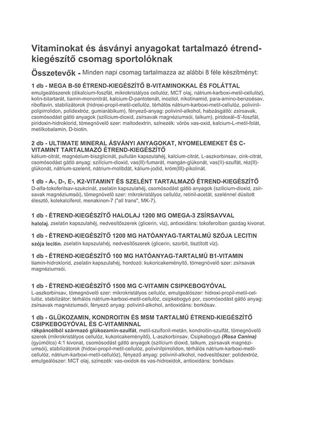 Vitaking - Vitaking 365 Pakiet Multivitaminowy dla Sportowców (60 Pakietów) - obrazek 2