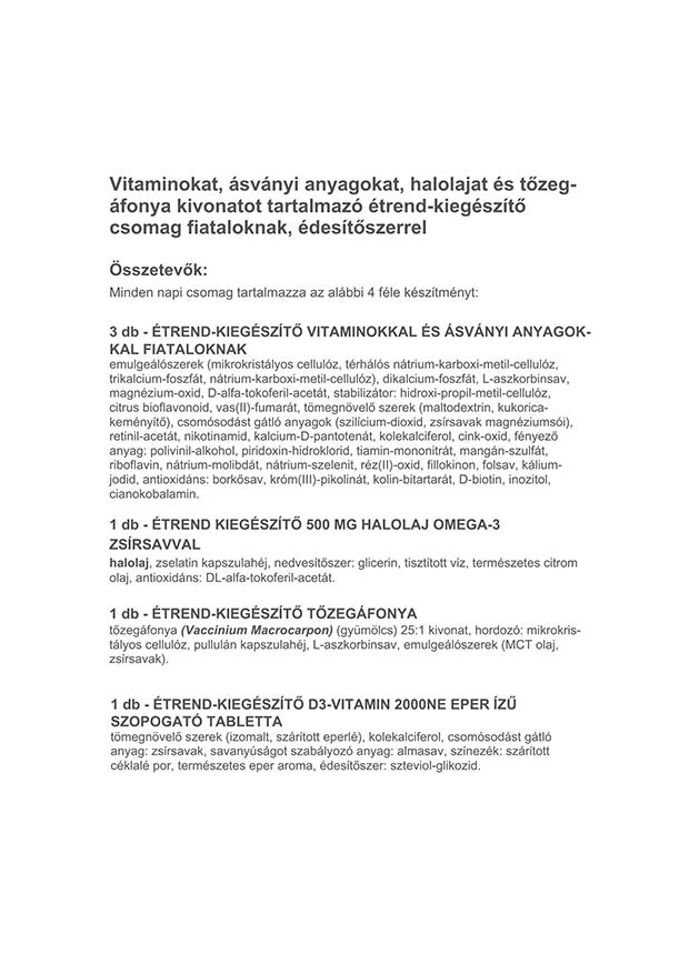 Vitaking - Vitaking 365 Wielowitaminowy zestaw dla nastolatków (30 paczek) - obrazek 3