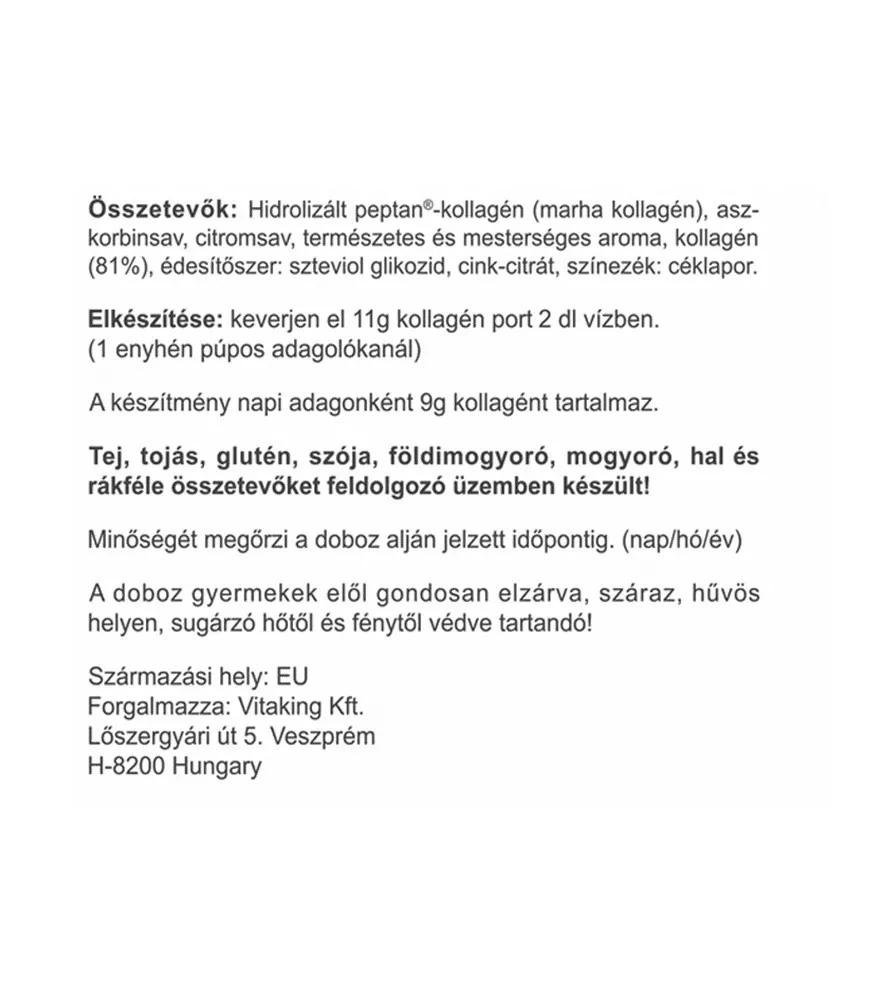 Vitaking - Kolagen w Proszku o Smaku Truskawkowym (330 g, Saszetka) - obrazek 3