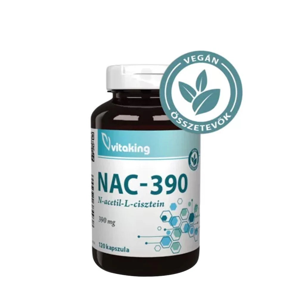 Vitaking - NAC-390 (N-acetylo-L-cysteina) 390 mg (120 kapsułek)