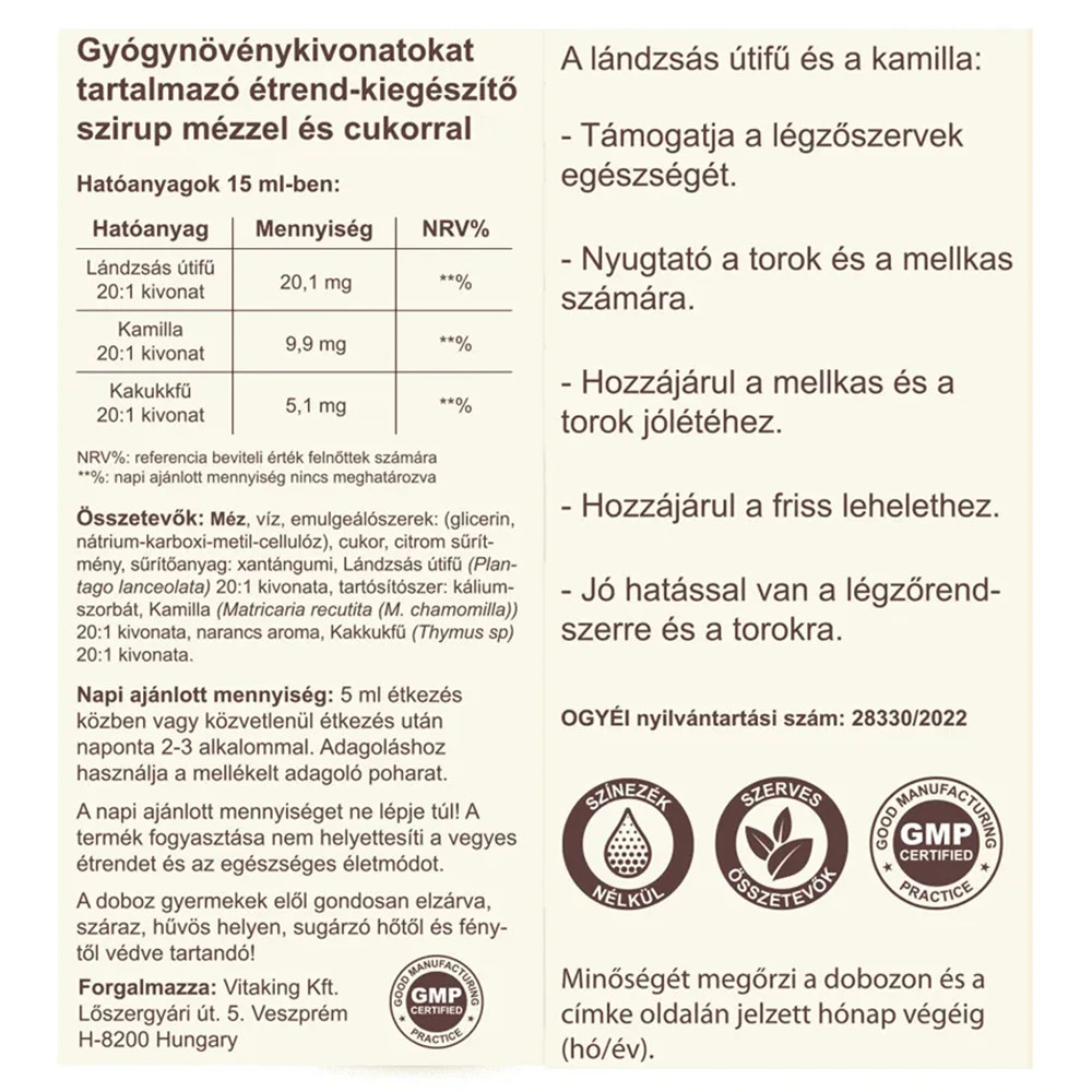 Vitaking - Syrop z Trawy Żytniej (150 ml) - obrazek 2