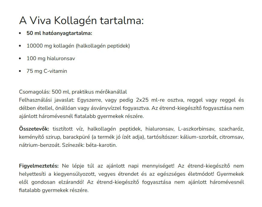 Vitaking - Kolagen VI-VAHA (500 ml) - obrazek 2