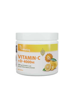 Vitaking Vitamin C-1000 + D-4000 (200 tabletek)