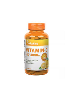 Vitaking Vitamin C-1000 + D-4000 (90 tabletek)