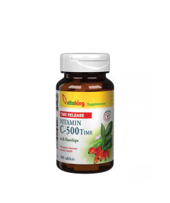 Vitaking Vitamin C-500 o przedłużonym działaniu z Dzikusem (100 tabletek)